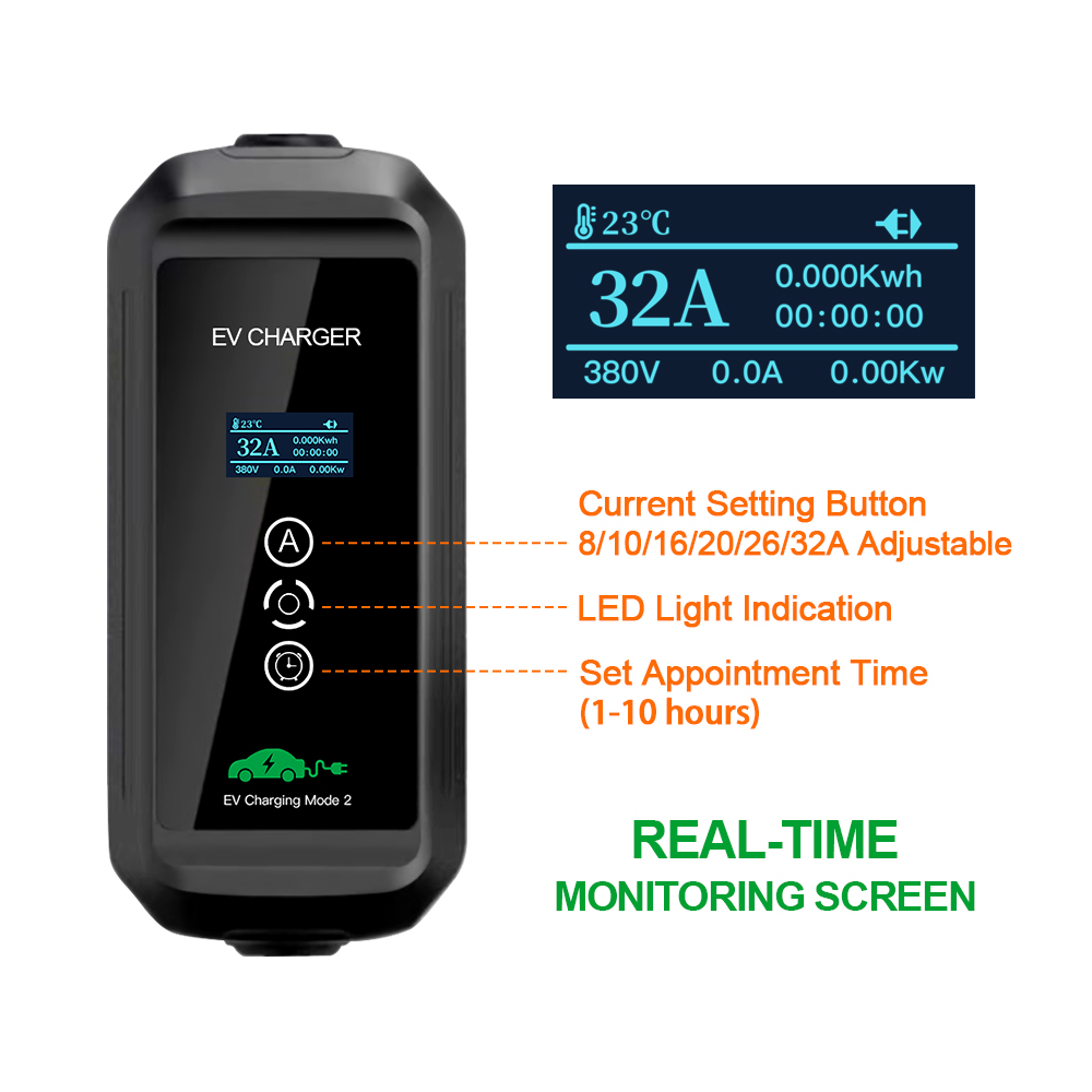 EV Charger 22kw 3 Phase Type 2 - Ev Charger Type 2 22Kw 32A 3 Phase recension och pris