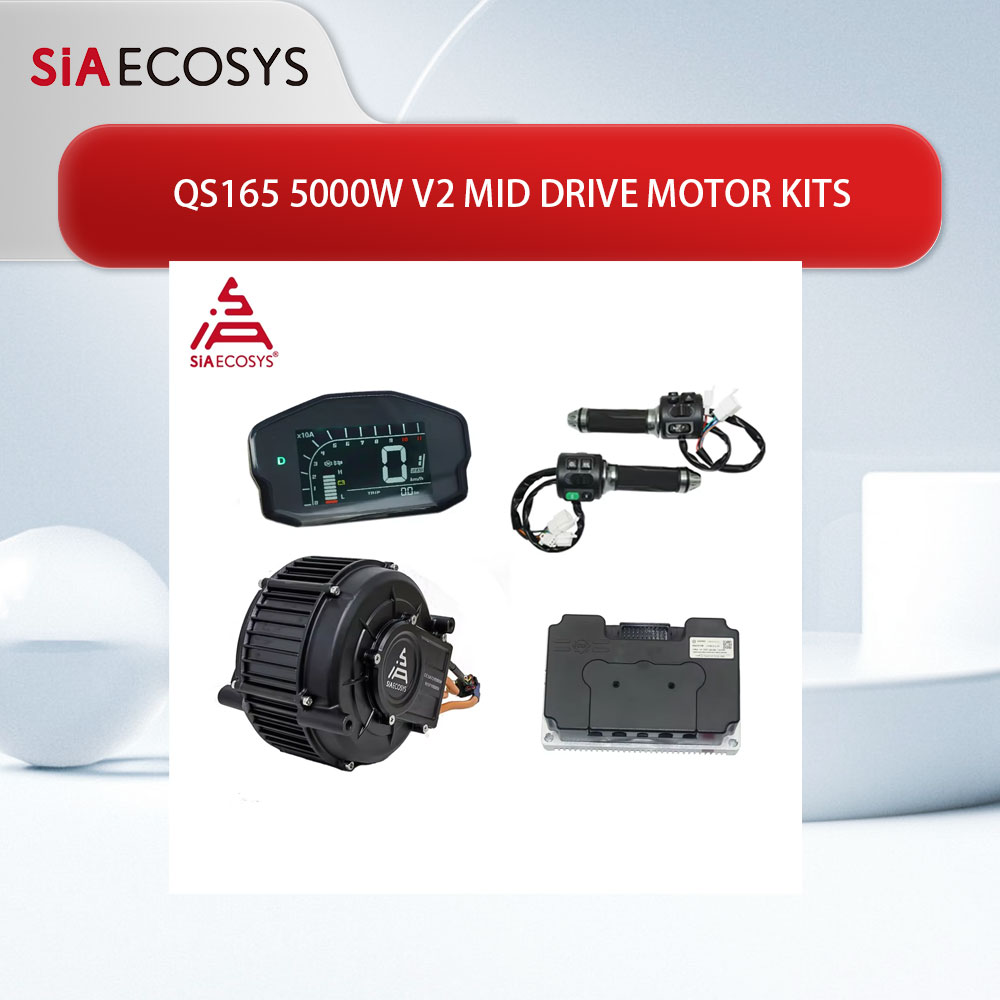 QSMOTOR QS165 V2 5000W 72V 35H - Mid Drive Motor Kit 72V 5000W recension och pris