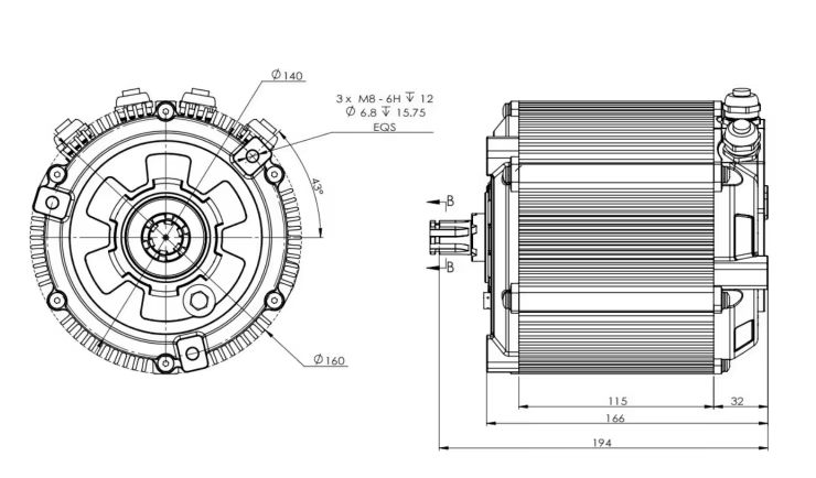 SiAECOSYS D133A-65 5000W 72V M - Mid Drive Motor Kit 72V 5000W recension och pris