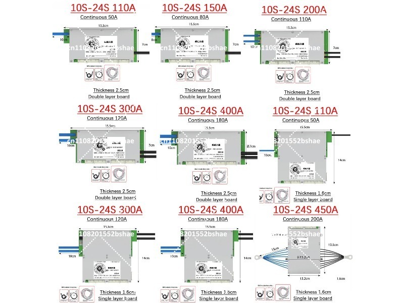 Smart Bluetooth BMS 10S-24S 20 - Smart Bms 24S 200A Bluetooth Lifepo4 recension och pris