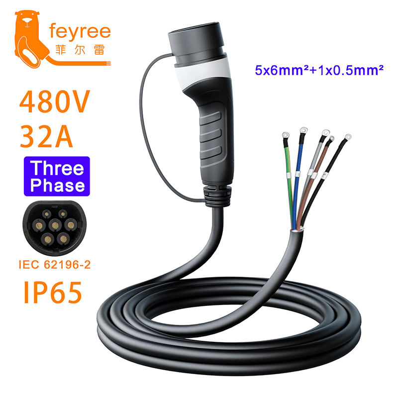 Feyree 3Phase for Electric Veh - Ev Charger Type 2 22Kw 32A 3 Phase recension och pris