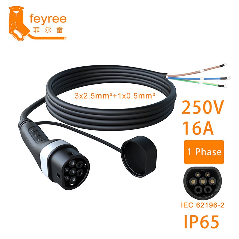 Feyree 3Phase for Electric Veh - Ev Charger Type 2 22Kw 32A 3 Phase recension och pris