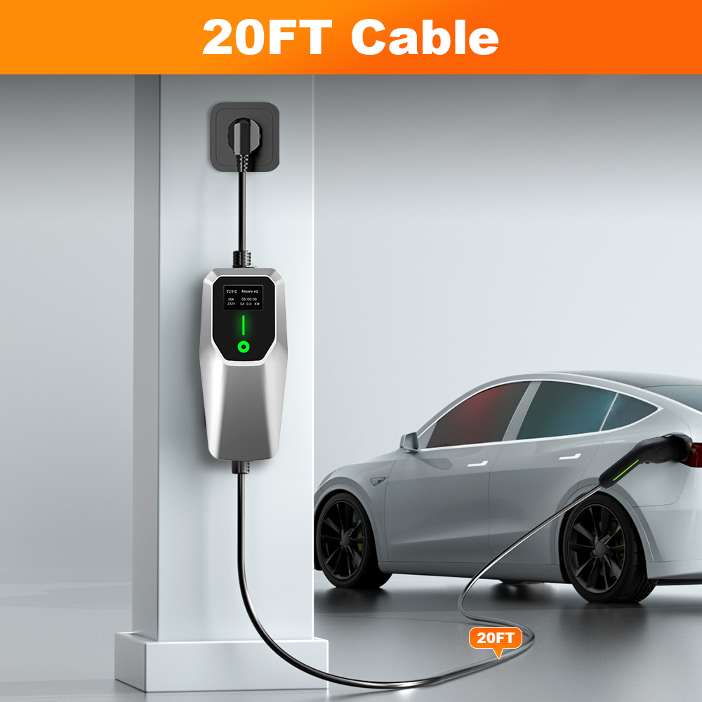 Junsun 32A Level 1&2 EV Charge - J1772 Evse 32A Level 2 Charger recension och pris