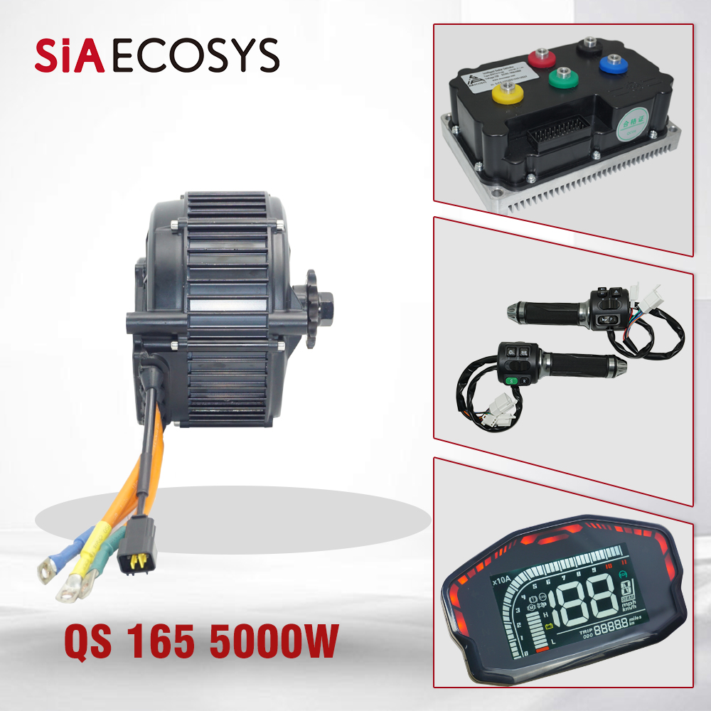 QSMOTOR QS165 V2 5000W 72V 35H - Mid Drive Motor Kit 72V 5000W recension och pris