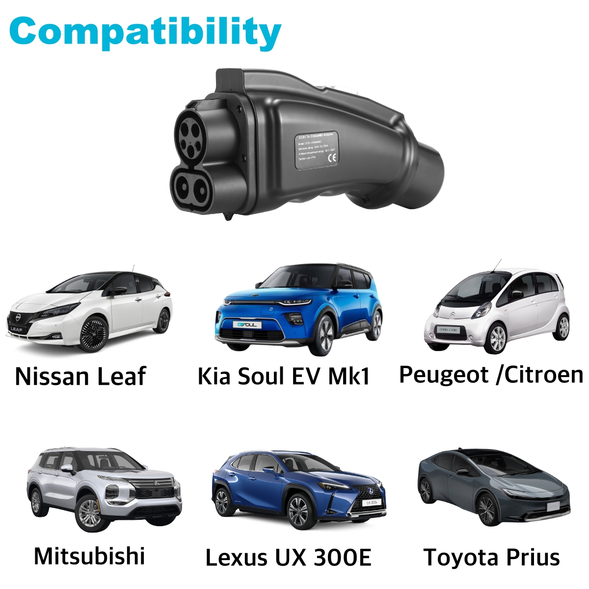 EVcharger4U CCS1 to CHAdeMO EV - Chademo To Ccs Combo 1 Adapter recension och pris